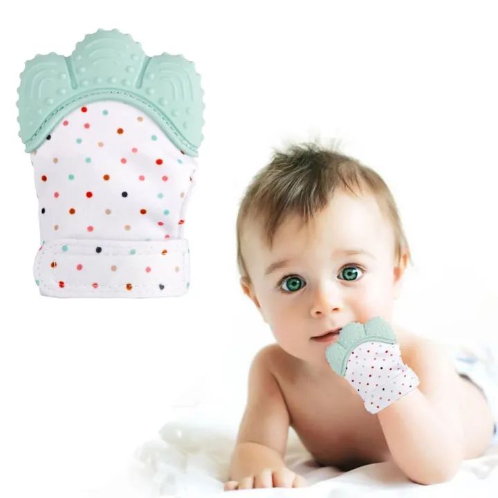 Baby Teether Glove | Silicone Teething Mitten for Newborns and Infants