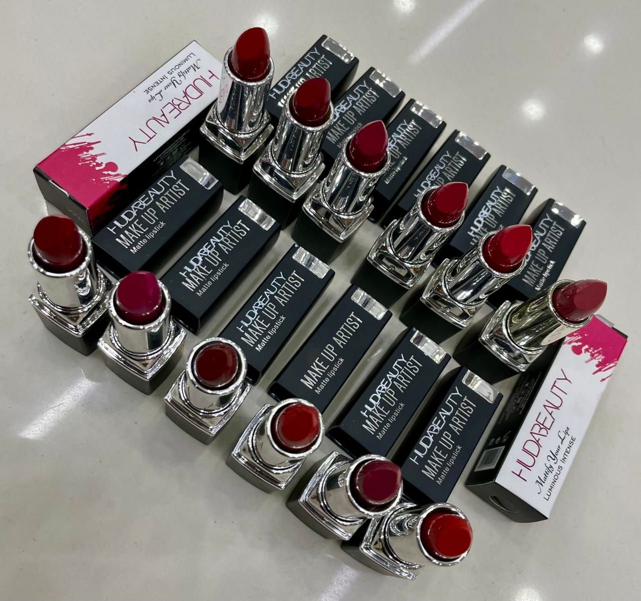 12 Pcs Huda Beauty Lipstick Set | Matte & Long-Lasting Shades