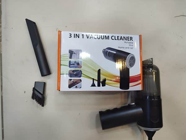 3-in-1 Portable Mini Vacuum Cleaner, Duster, & Air Blower – Wireless Handheld Cleaner for Car, Home, & Electronics