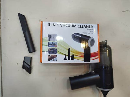 3-in-1 Portable Mini Vacuum Cleaner, Duster, & Air Blower – Wireless Handheld Cleaner for Car, Home, & Electronics