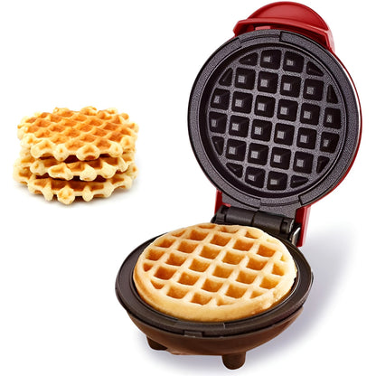 Compact 4-Inch Non-Stick Electric Mini Waffle Maker | 350-Watt