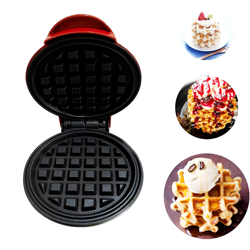 Compact 4-Inch Non-Stick Electric Mini Waffle Maker | 350-Watt