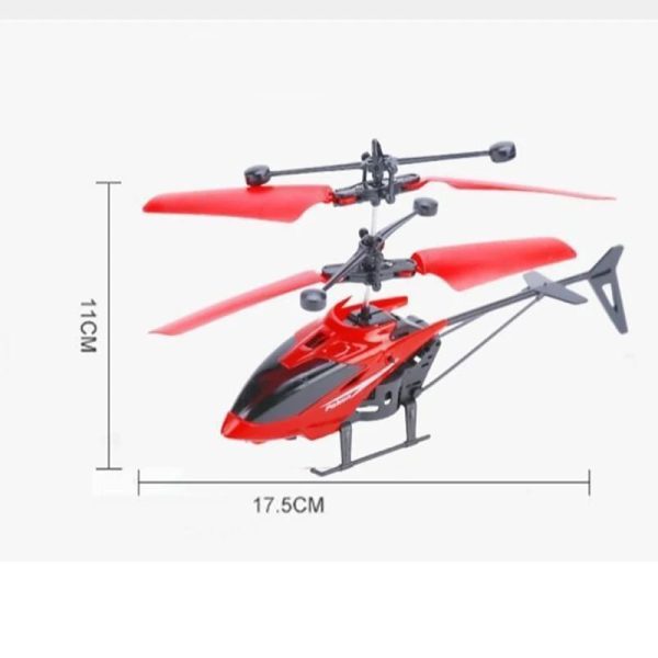 Rechargeable Flying Helicopter With Lights,(hand Sensor Control) Best Toy For Kids Playing (random Color)