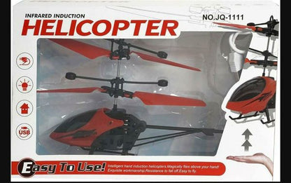 Rechargeable Flying Helicopter With Lights,(hand Sensor Control) Best Toy For Kids Playing (random Color)