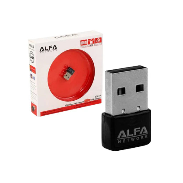 Alfa Network WiFi USB Adapter | 300 Mbps High-Speed | Original Product