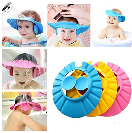 Baby Shower Cap – Adjustable Elastic Shampoo Shield for Kids’ Bathing