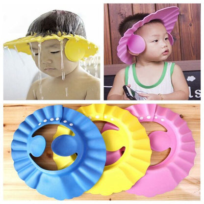 Baby Shower Cap – Adjustable Elastic Shampoo Shield for Kids’ Bathing