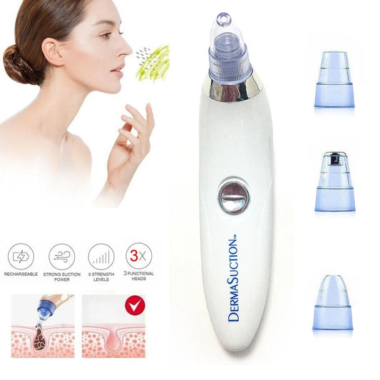 Derma Suction Blackhead Removal Machine | 4-in-1 Cell-Operated Pore Vacuum