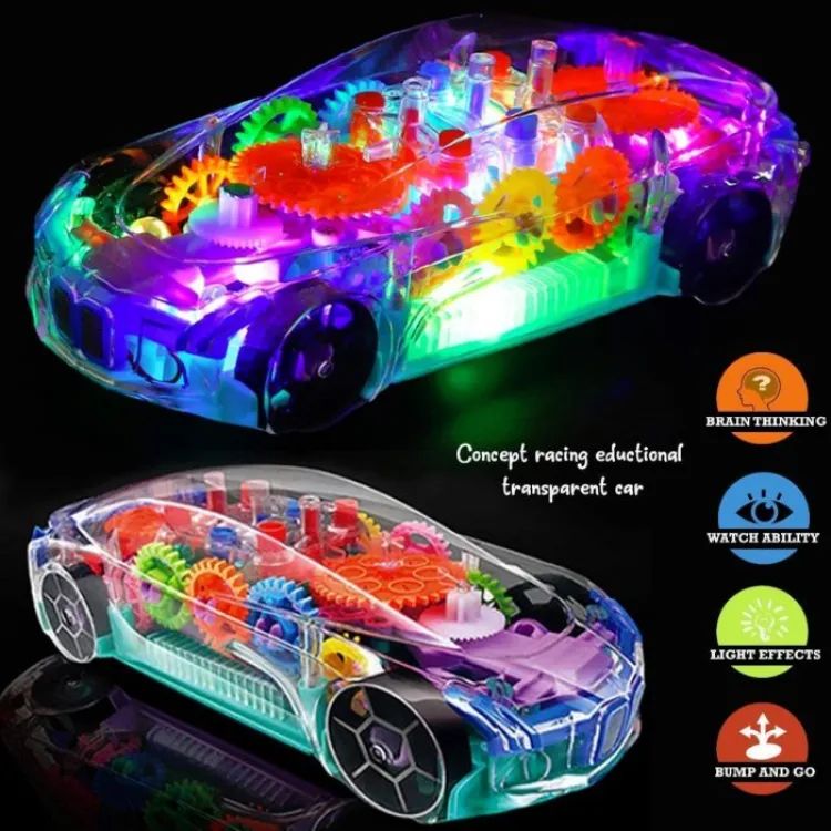 Concept Racing Educational Car | 3D Flashing LED Light Toy | Gift for Kids