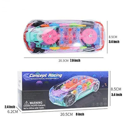 Concept Racing Educational Car | 3D Flashing LED Light Toy | Gift for Kids