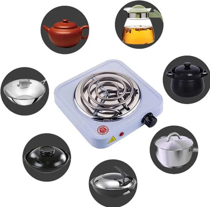 Electric Stove Hot Plate | 1000W Single Coil Burner for Cooking