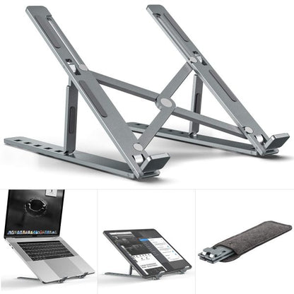 Portable Folding Laptop Stand | Creative Fiber Plastic Design for Stable Support