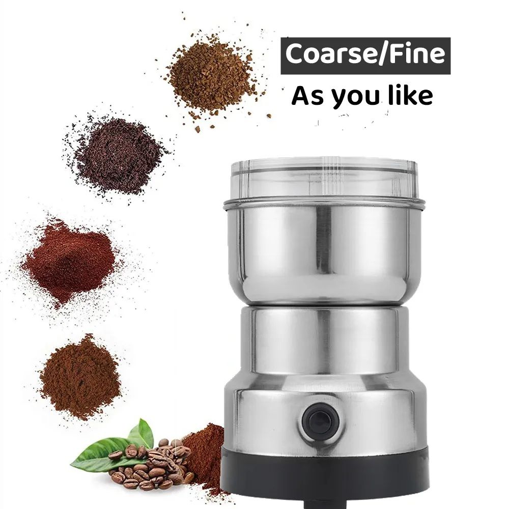 Mini Electric Grinder | Stainless Steel Coffee, Spice, and Masala Grinder