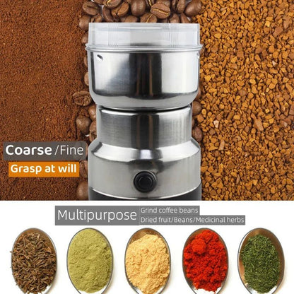 Mini Electric Grinder | Stainless Steel Coffee, Spice, and Masala Grinder