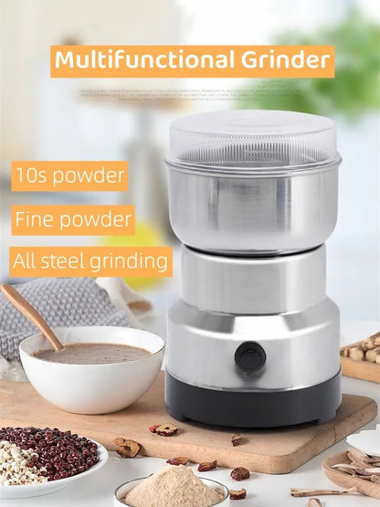 Mini Electric Grinder | Stainless Steel Coffee, Spice, and Masala Grinder