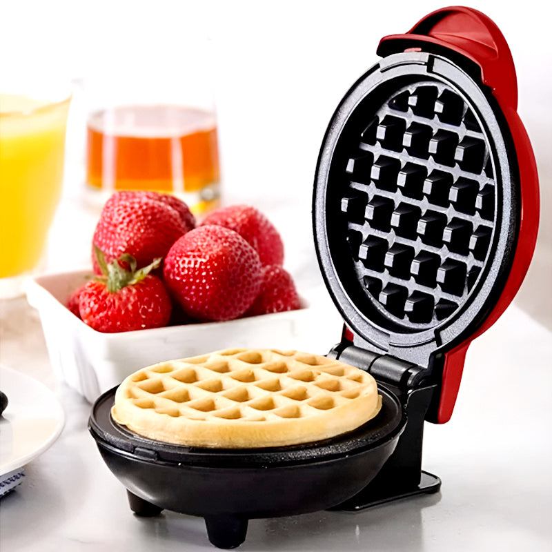 Compact 4-Inch Non-Stick Electric Mini Waffle Maker | 350-Watt