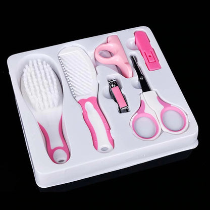 6 Pcs Baby Grooming Kit – Hair Brush, Clippers & Newborn Care Essentials