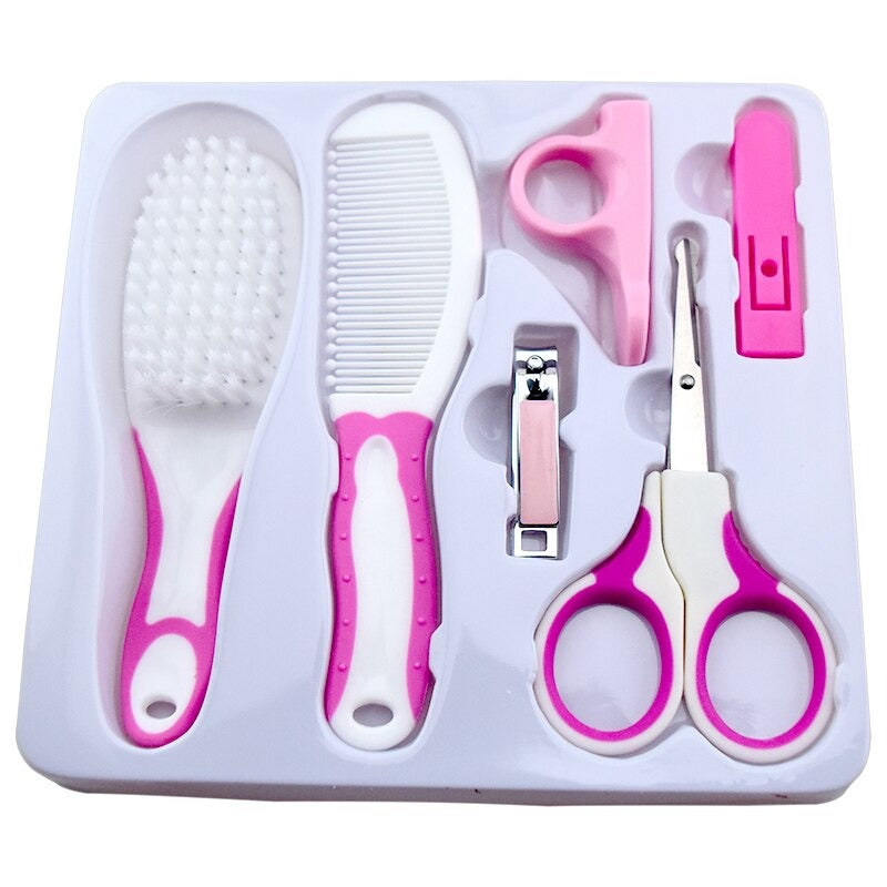 6 Pcs Baby Grooming Kit – Hair Brush, Clippers & Newborn Care Essentials