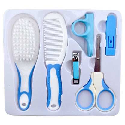 6 Pcs Baby Grooming Kit – Hair Brush, Clippers & Newborn Care Essentials