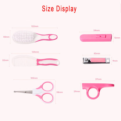 6 Pcs Baby Grooming Kit – Hair Brush, Clippers & Newborn Care Essentials