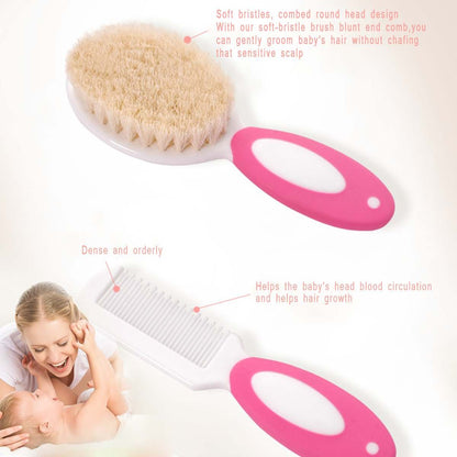 6 Pcs Baby Grooming Kit – Hair Brush, Clippers & Newborn Care Essentials