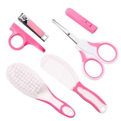 6 Pcs Baby Grooming Kit – Hair Brush, Clippers & Newborn Care Essentials