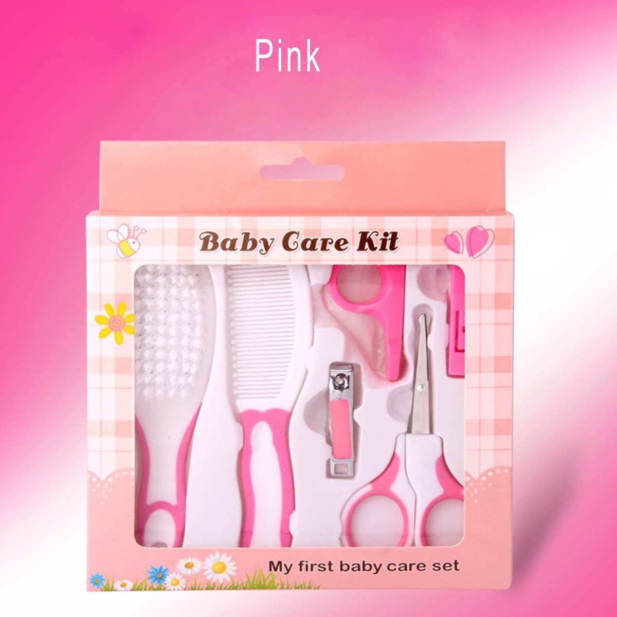 6 Pcs Baby Grooming Kit – Hair Brush, Clippers & Newborn Care Essentials