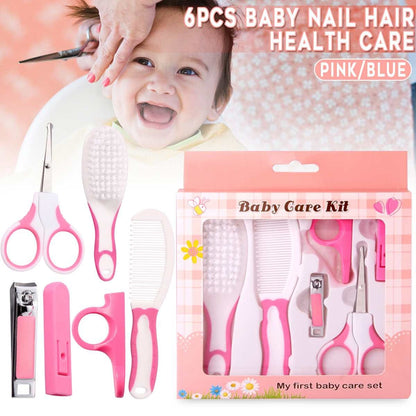 6 Pcs Baby Grooming Kit – Hair Brush, Clippers & Newborn Care Essentials