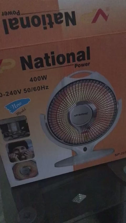 Power Sun Halogen Electric Dish Heater | 400W Portable Winter Heater