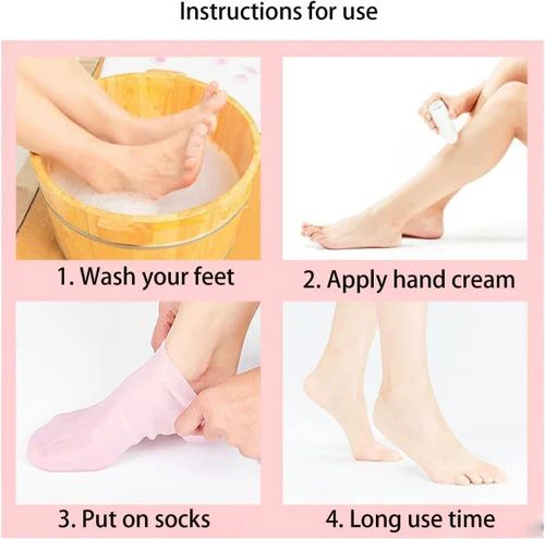 Silicone Full Heel Socks | Anti-Crack Moisturizing Foot Care Socks