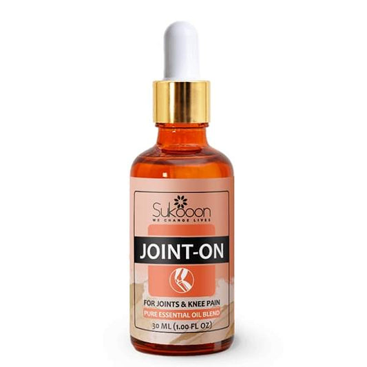 Sukoon Joint On Essential Oil Blend – Pain Relief for Joints, Back, Arthritis, and Muscle Strains (30ml)