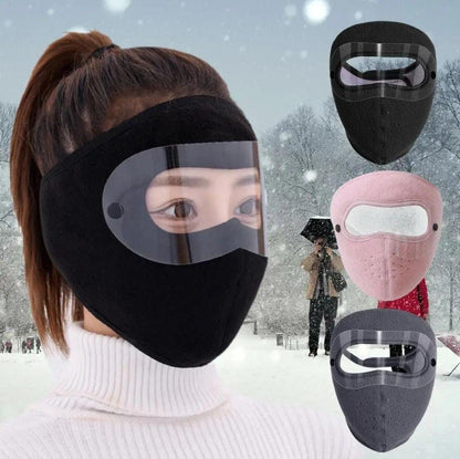 Winter Windproof Mask | Breathable Full Face Cover with Goggles for Cold-Weather Protection